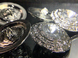 Crystal shank buttons