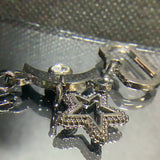 crystal chain with star - deco braclet