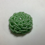 Beaded cover button
