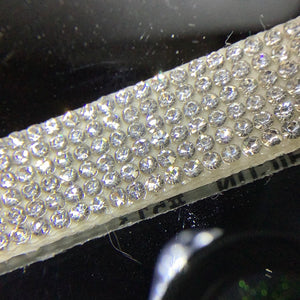 Iron on diamanté trims