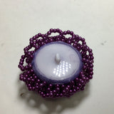 Beaded cover button