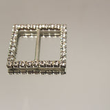 Diamanté decorative square buckle - Diamante on claw