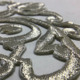 Decorative Swirl Metallic Iron On Patch Applique
