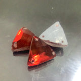 Triangle shape glass bead