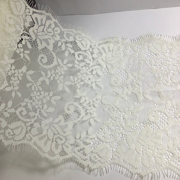 Eyelash flora Chantily lace fabric