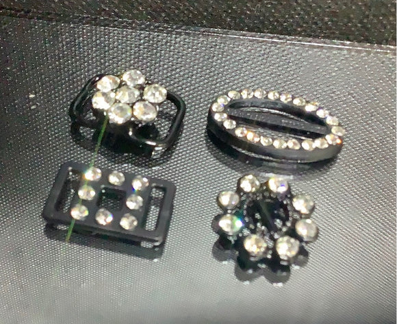 Diamante plastic buckle