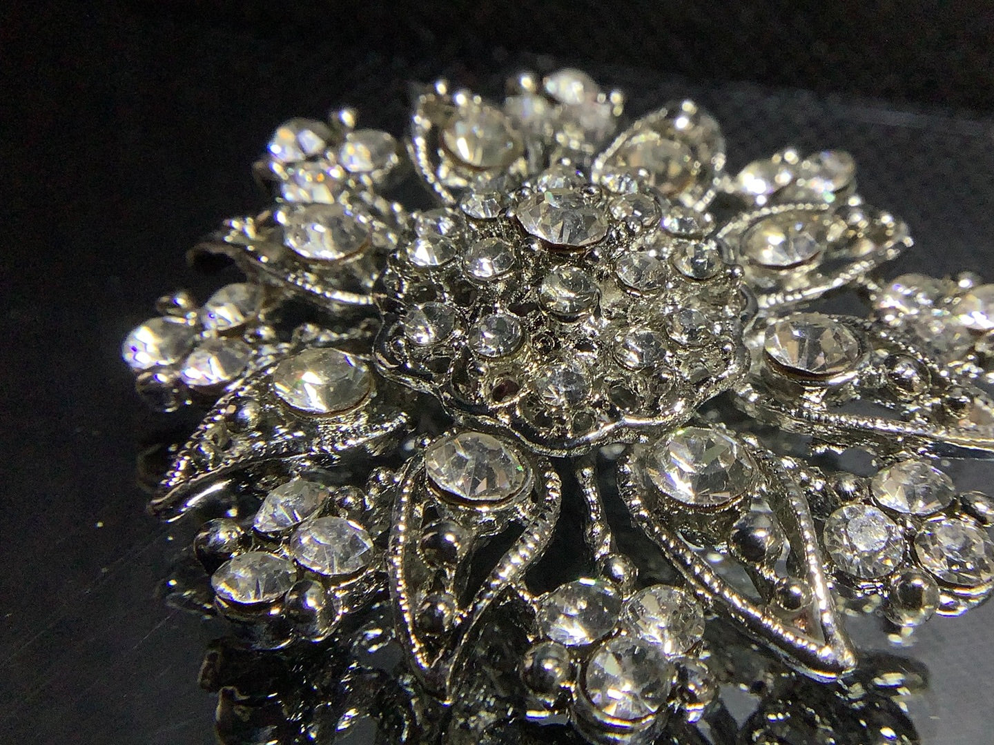 Crystal brooches and pins on sale