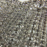 HEART crystal row drop tassel Pin/brooches