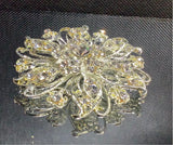 Flower Diamanté brooches