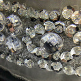 Exquisite Handmade Bridal Decorative Accessories Sparkling Crystal on net