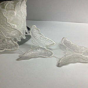 Butterfly motif lace