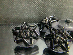 Beaded star button