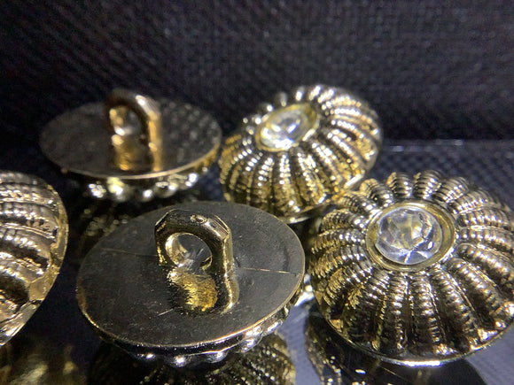 Ammonite inspired button
