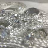 CRYSTAL AND BEAD EMBELLISHED APPLIQUÉ