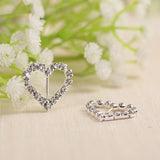 Loveheart diamante buckle