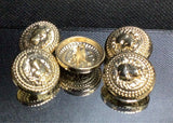Traditional Balmain lion head buttons