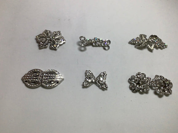 Vintage Clasp, Rhinestone Crystal Clasp, Sweater Clasp, Clasp Closure, Closure Button, Wedding Hook And Eye Closure