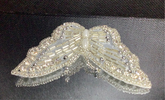 Beaded butterfly applique