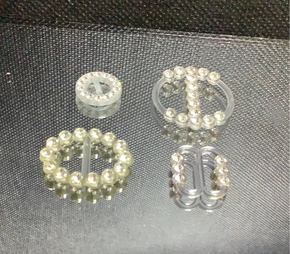 Clear crystal plastic buckle