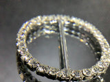 Oval  shape Diamanté buckle