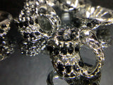 Ring shape buttons with diamanté