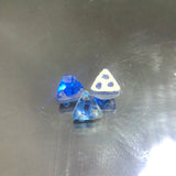 Triangle shape glass bead