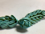 Handmade Double side Leaves Sewing Fasteners Chinese Knot Closure Cheongsam Frog Buttons