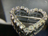 Loveheart diamante buckle