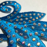 Christine clover heartless motif turquoise