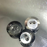 Circle shaped two hole button