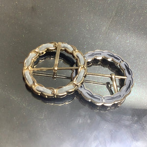 Suede chain buckle