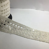 Guipure lace beaded with sequin