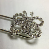 Safety Rhinestone Pins -Bouquet Pins, Bridal Bouquet Pins, Kilt Pin, Bling Bouquet Charms, Lapel, Brooch, Pearls