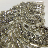 Crystal beaded sash applique