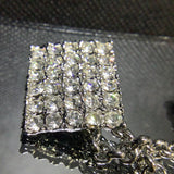 Diamanté lapel brooch