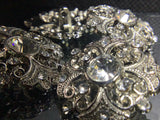 Diamonte encrusted shank button 24mm