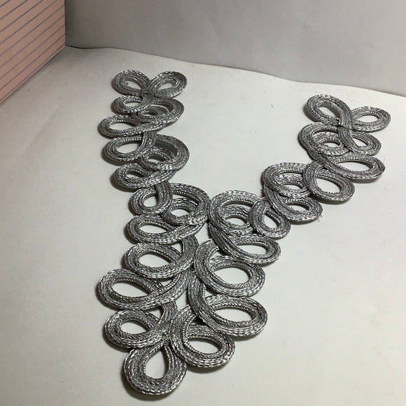 Lurex braided collar pieces