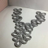 Lurex braided collar pieces