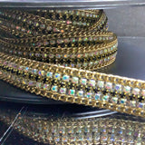 Iron on AB bling trim