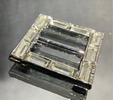 Square diamante buckle
