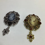 Vintage Gothic Queen Brooch Vintage Brooches