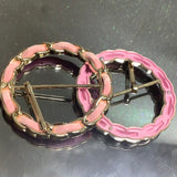 Suede chain buckle