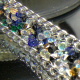 Iron on crystal with chain Trim