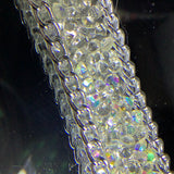 Iron on crystal with chain Trim