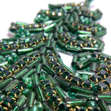 Crystal beaded sash applique