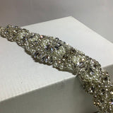 Sorrento Diamante & Pearl Motif - Crystal/Silver