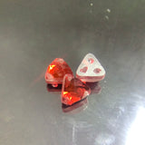 Triangle shape glass bead