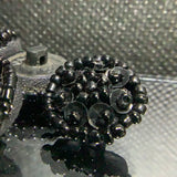 Beaded sequin shank button