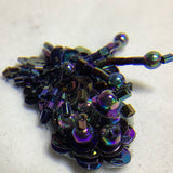 Beaded grape applique