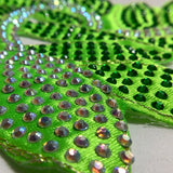 Hot glue on diamanté applique